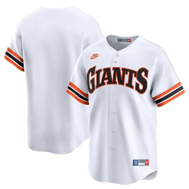 Men%27s San Francisco Giants Blank White Cooperstown Collection Limited Stitched Baseball Jersey Dzhi->san francisco giants->MLB Jersey